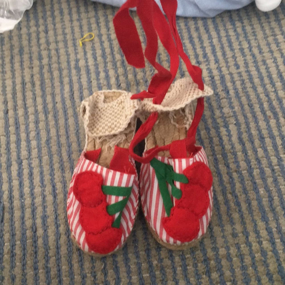 cherry espadrilles cotton fabric. from Ibiza 🇪🇸